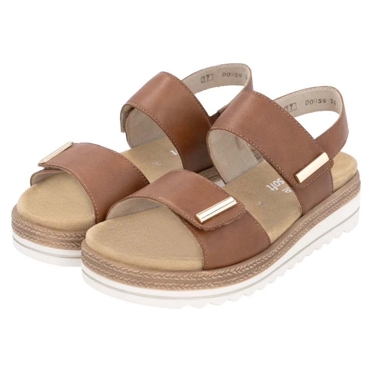 Remonte D0Q59 Women's Sandals in Brown - Image 9