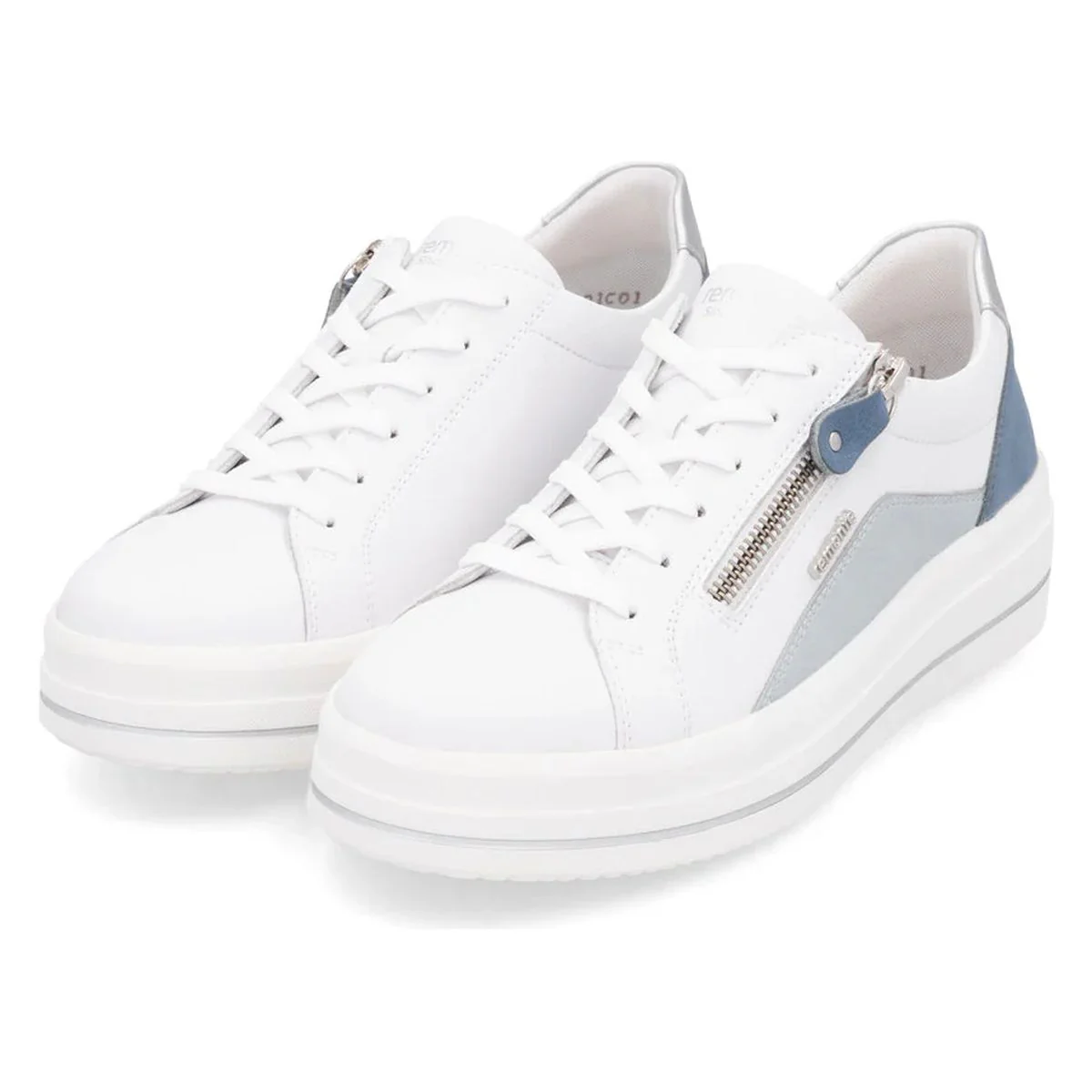 Remonte D1C01 Women's Real Leather Shoes in Blue - Image 8
