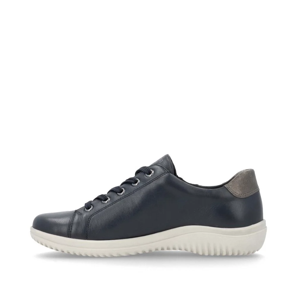 Remonte D1E00 Women's Side Zip Sneaker in Night Blue - Image 2