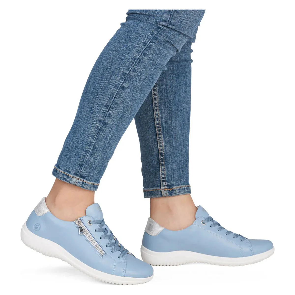 Remonte D1E03 Women's Lace Up Shoes in Blue Ice - Image 10