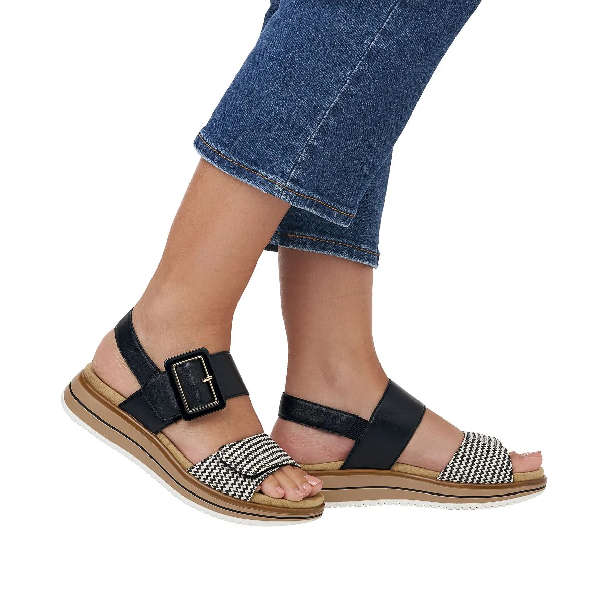 Remonte D1J53 Women's Sandals in Black - Image 10