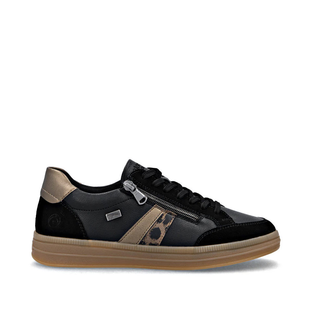 Remonte D2C04 Women's Side Zip Sneaker in Black - Image 3