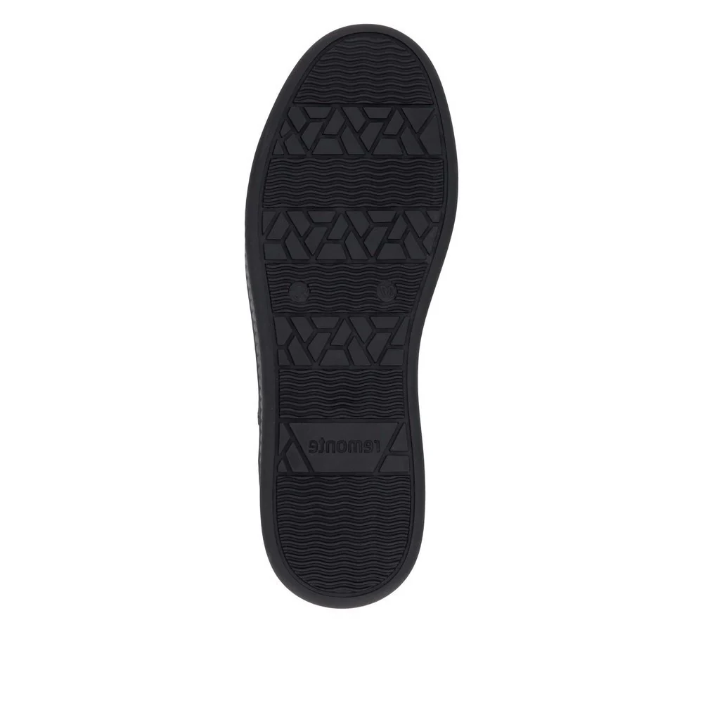 Remonte D2E00 Women's Side Zip Sneakers in Black - Image 7