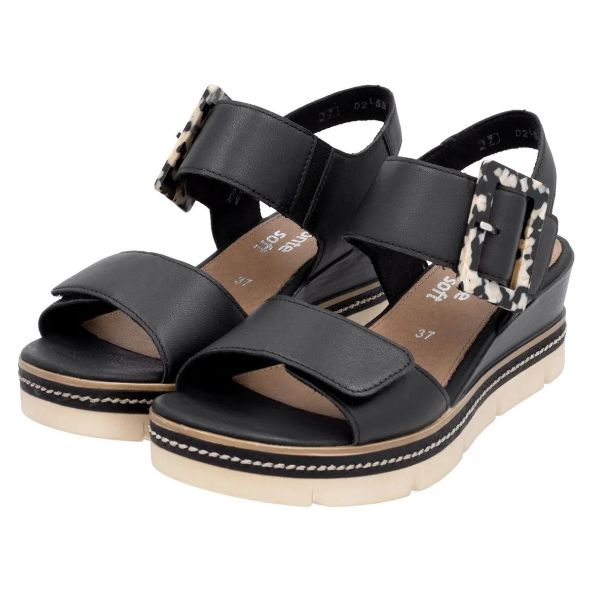 Remonte D2L53 Women's Sandals in Black - Image 9