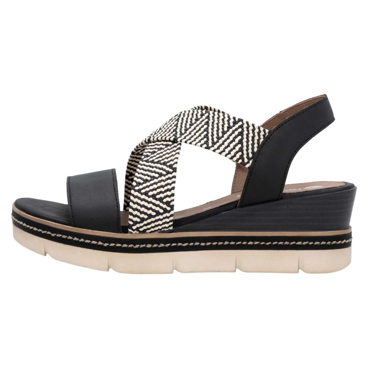 Remonte D2L54 Women's Sandals in Black - Image 2