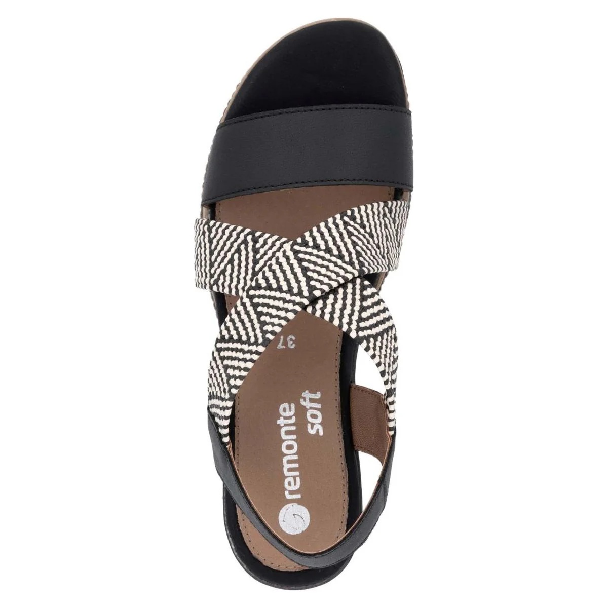 Remonte D2L54 Women's Sandals in Black - Image 6