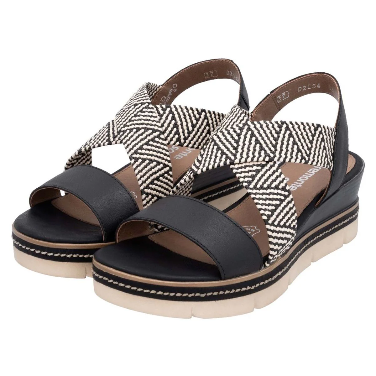 Remonte D2L54 Women's Sandals in Black - Image 9