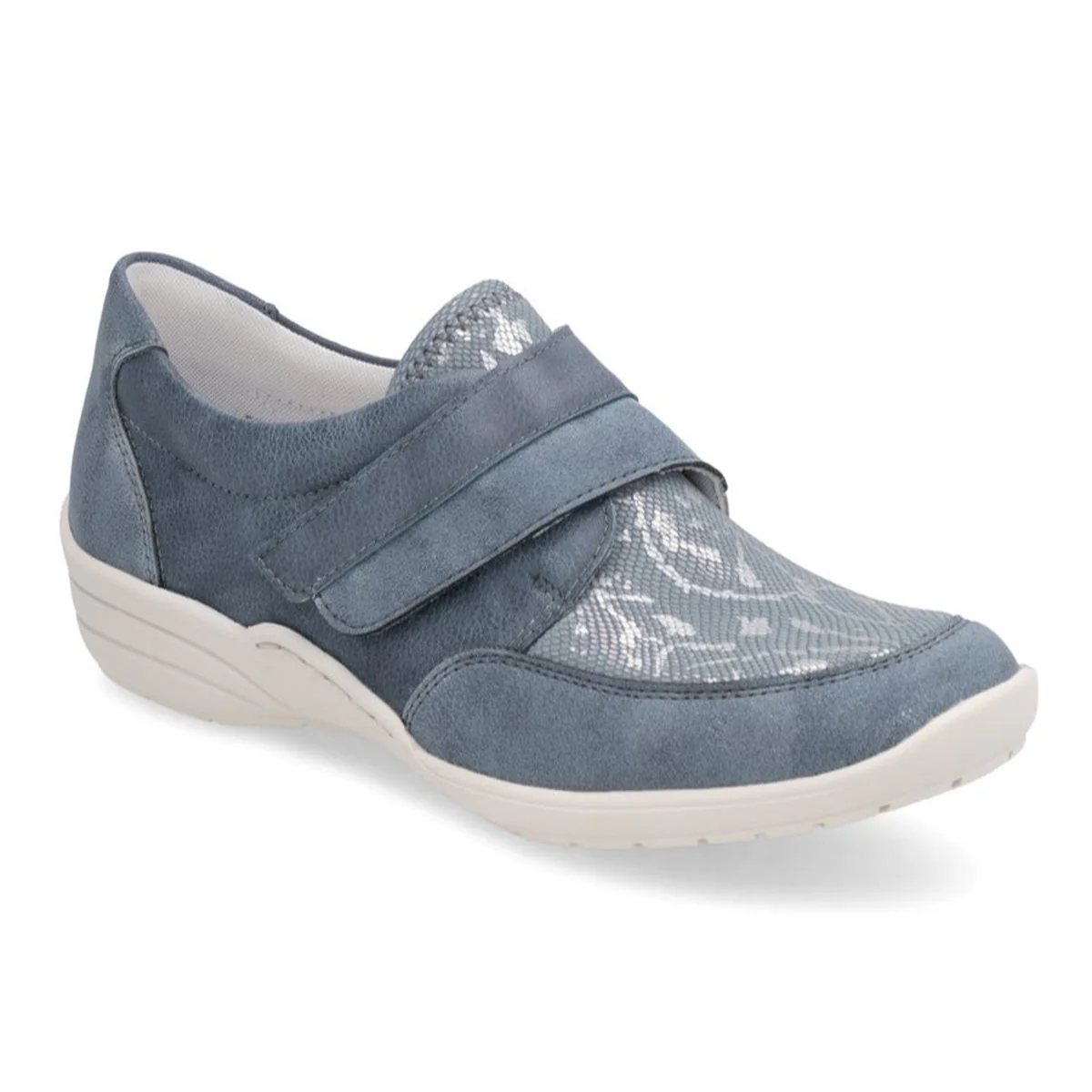 Remonte R7600 Women's Slip On Shoe in Blue