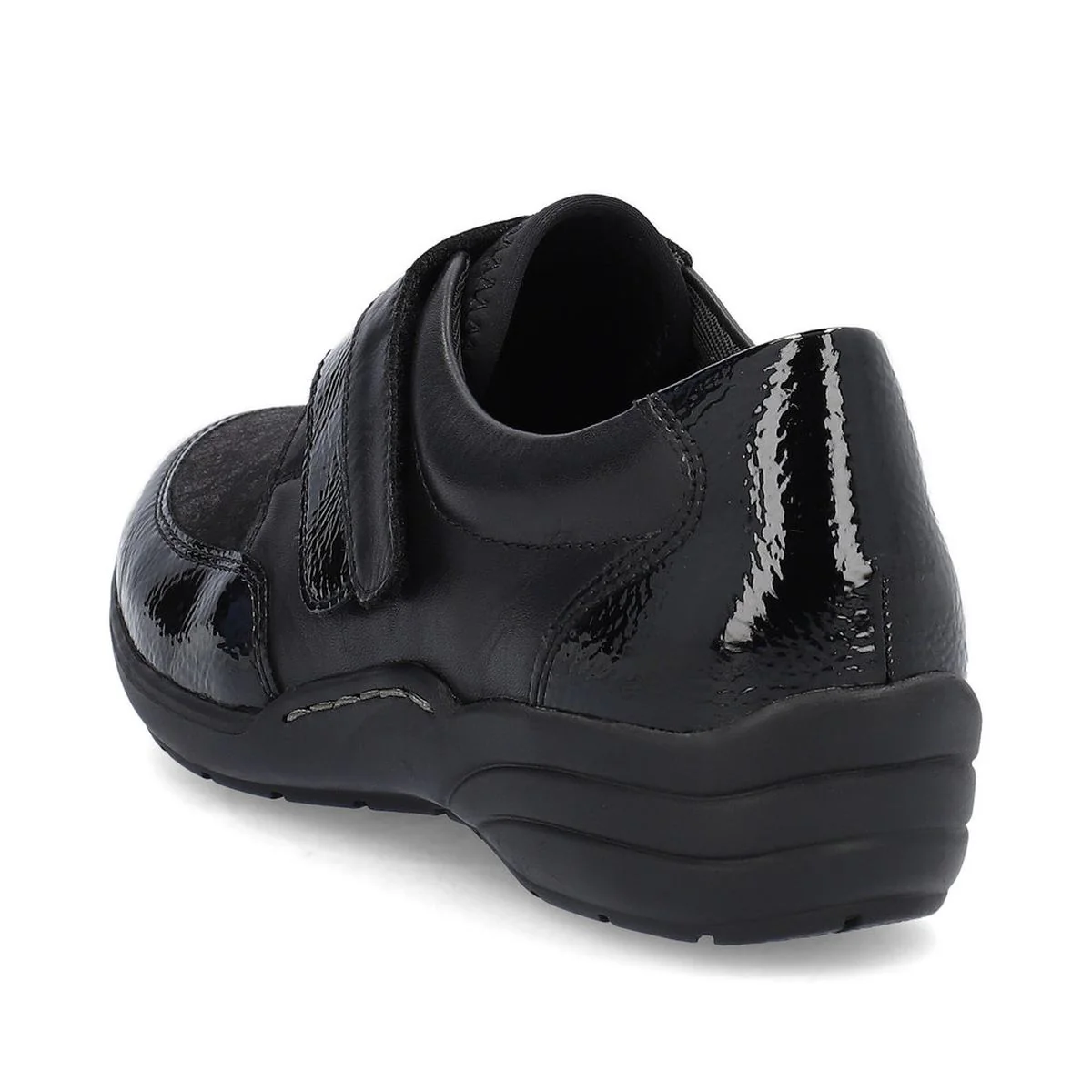 Remonte R7600 Women's Slip On Shoe in Black Floral - Image 2