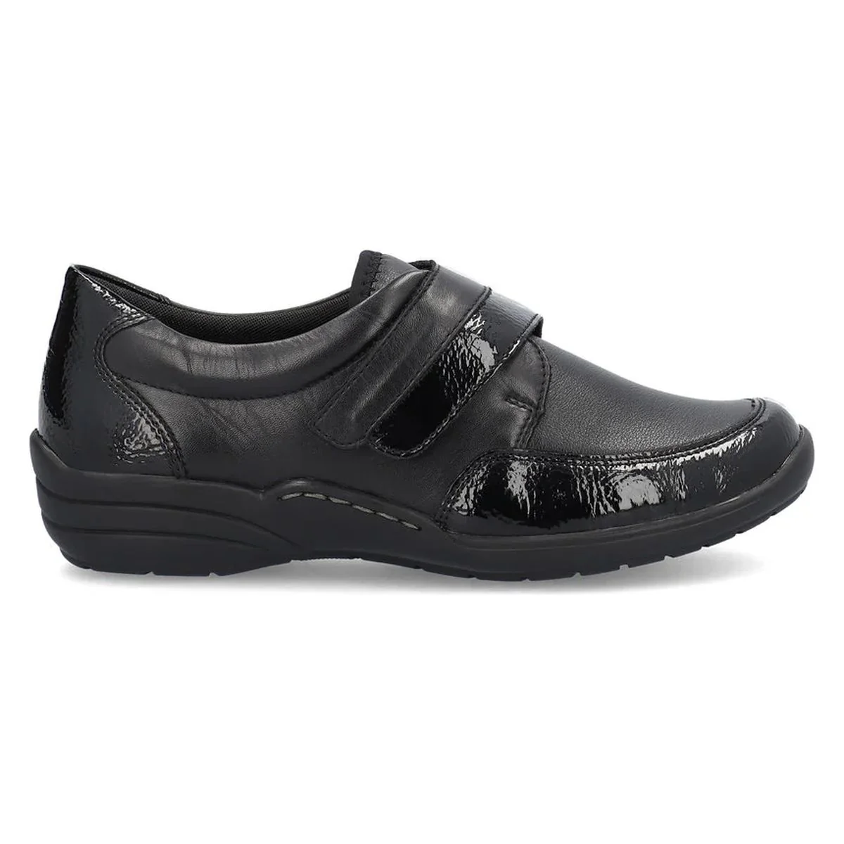 Remonte R7600 Women's Slip On Shoe in Black Patent - Image 11