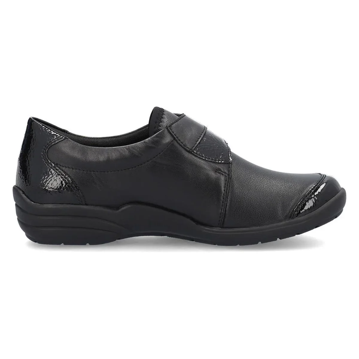 Remonte R7600 Women's Slip On Shoe in Black Patent - Image 2