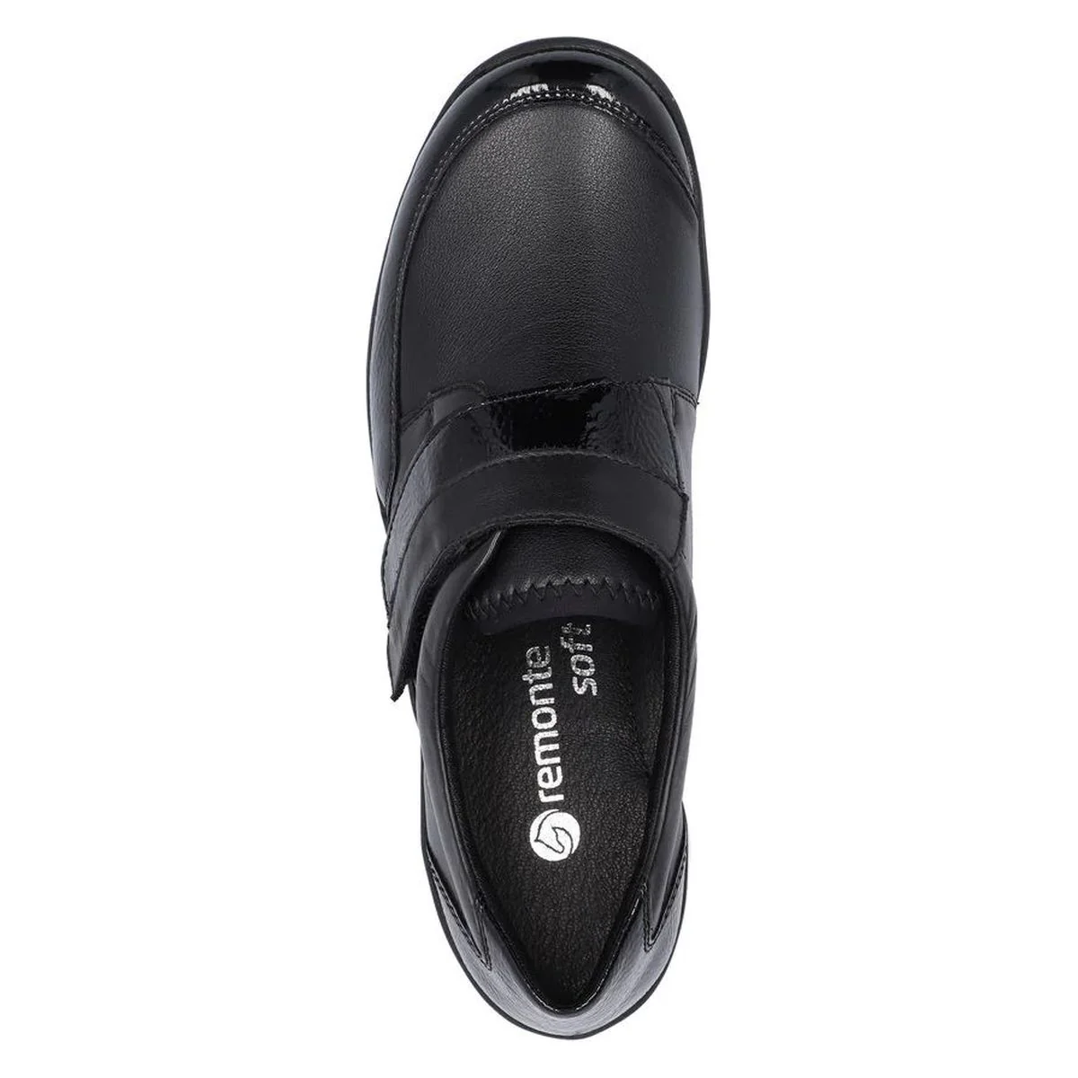 Remonte R7600 Women's Slip On Shoe in Black Patent - Image 4