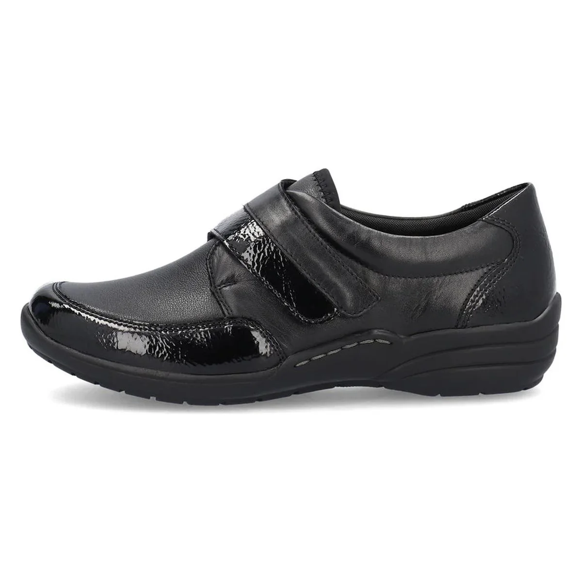 Remonte R7600 Women's Slip On Shoe in Black Patent - Image 5