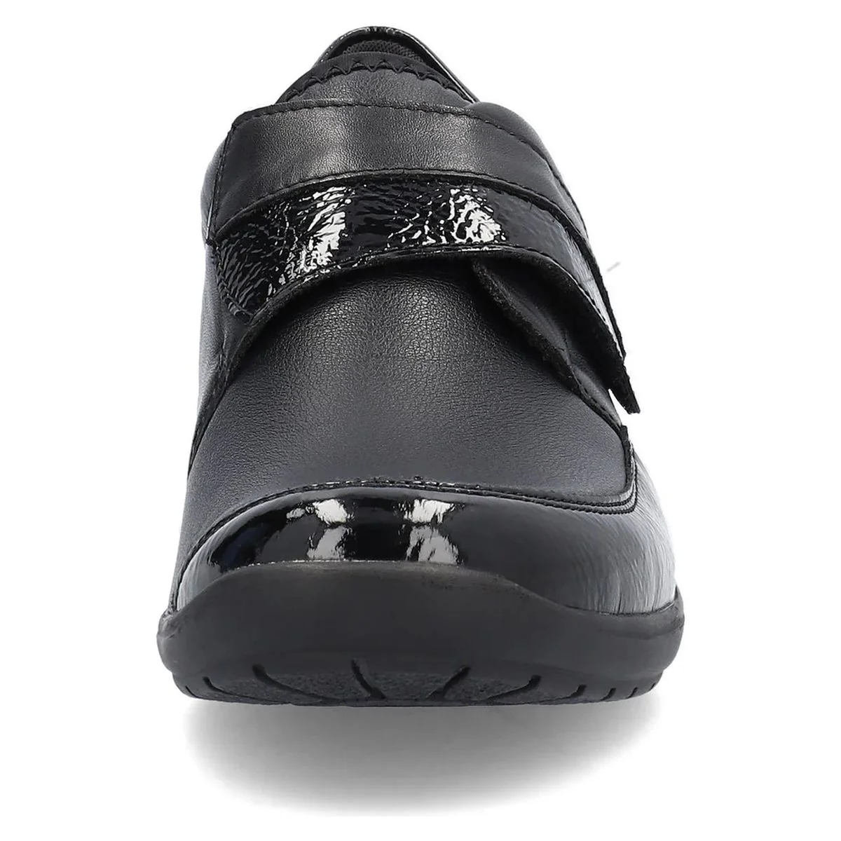 Remonte R7600 Women's Slip On Shoe in Black Patent - Image 6