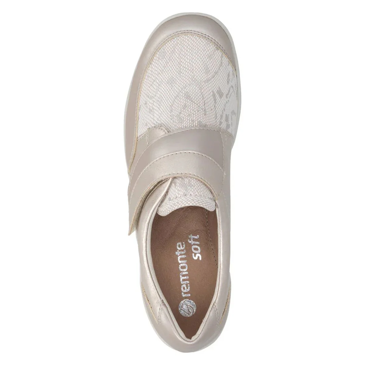 Remonte R7600 Women's Slip On Shoe in Metallic - Image 4