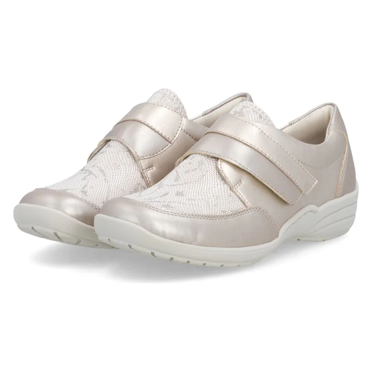 Remonte R7600 Women's Slip On Shoe in Metallic - Image 8