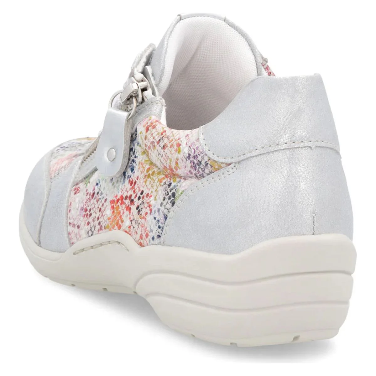 Remonte R7637 Women's Wide Shoes in Silver - Image 3