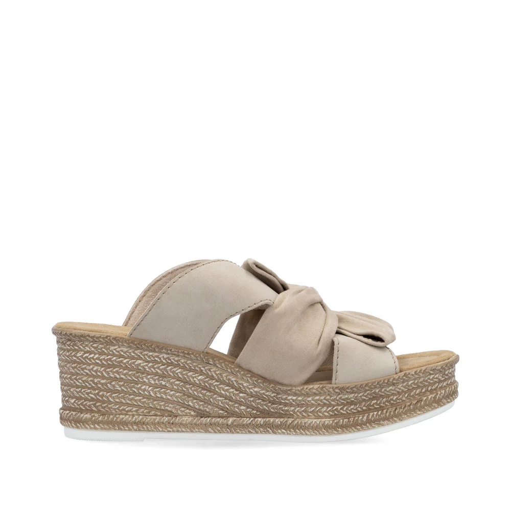 Rieker 68789 Women's Sandals in Beige - Image 2