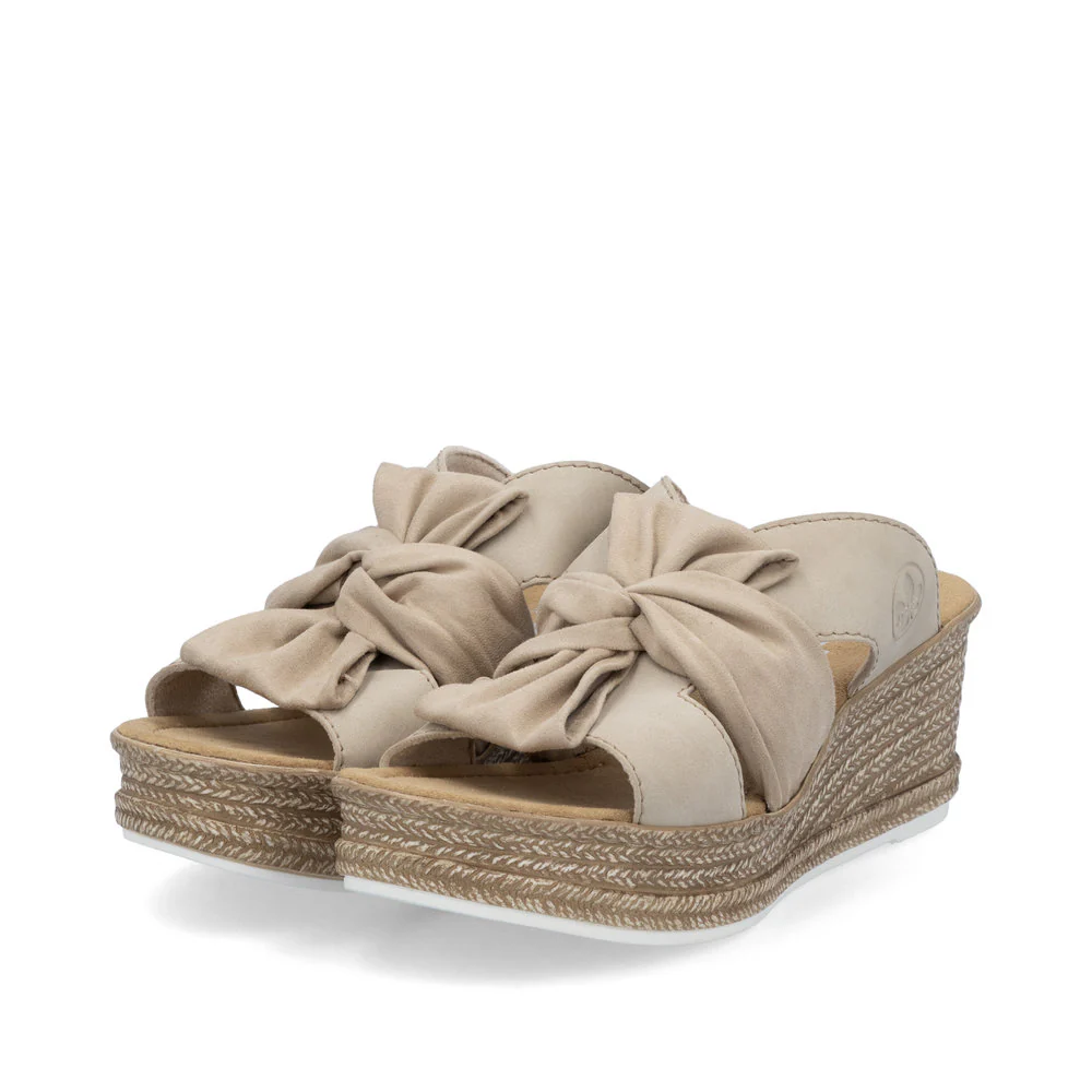 Rieker 68789 Women's Sandals in Beige - Image 7