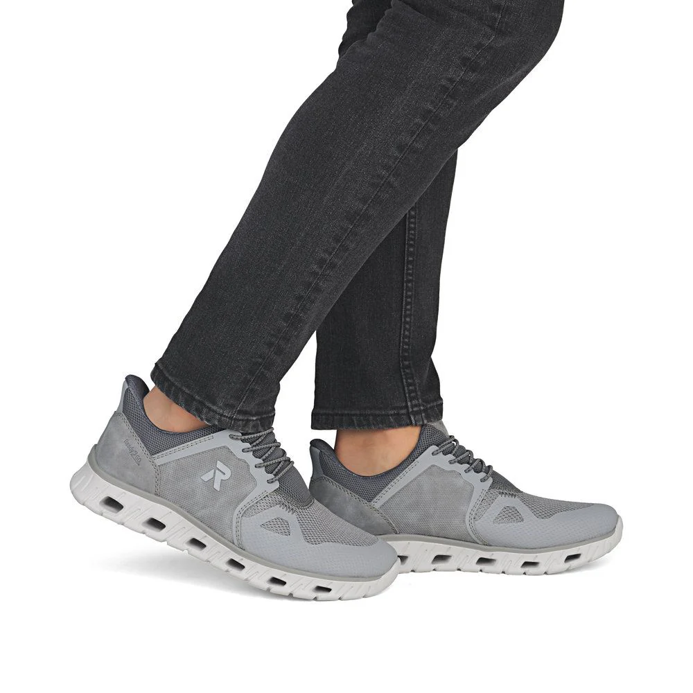 Rieker 04355 Men's Ready to Go Trainer in Grey - Image 10