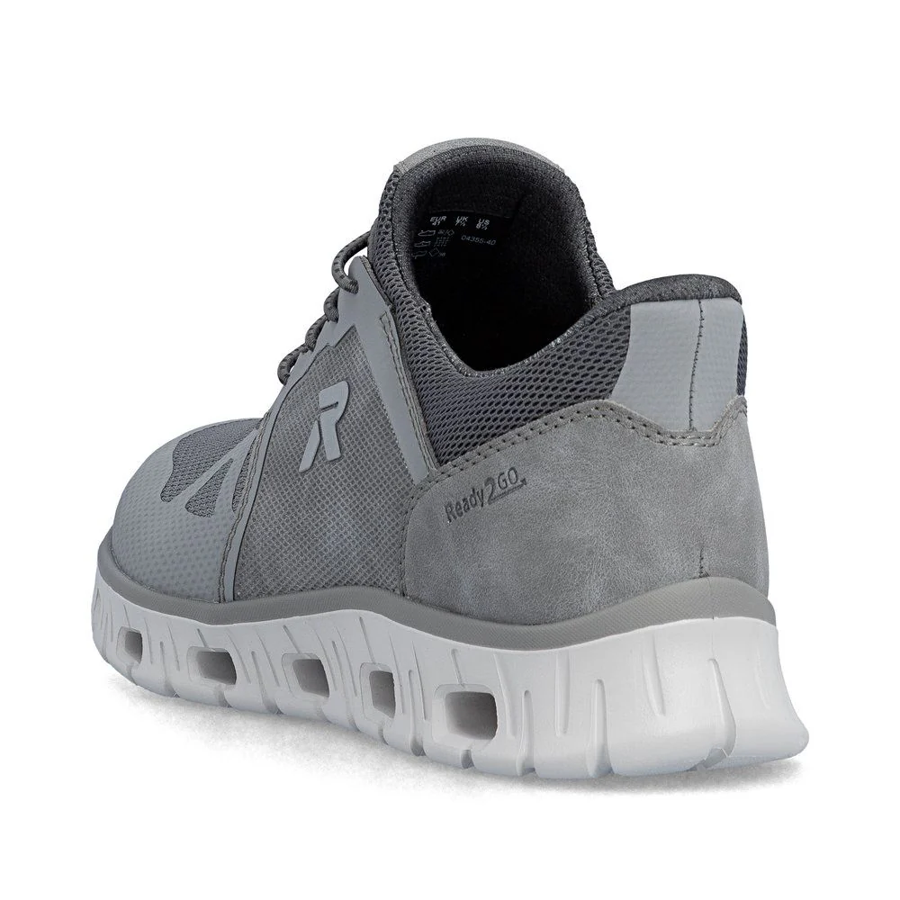 Rieker 04355 Men's Ready to Go Trainer in Grey - Image 3