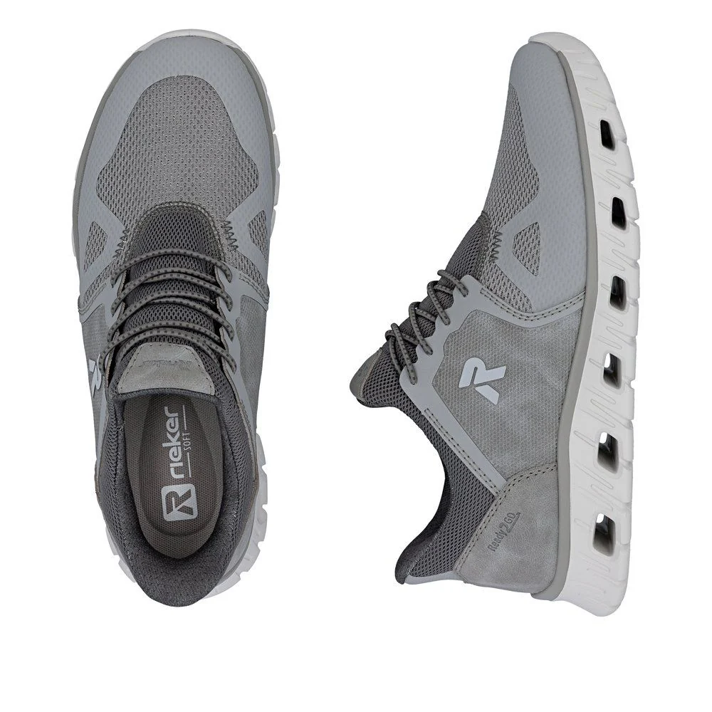 Rieker 04355 Men's Ready to Go Trainer in Grey - Image 9