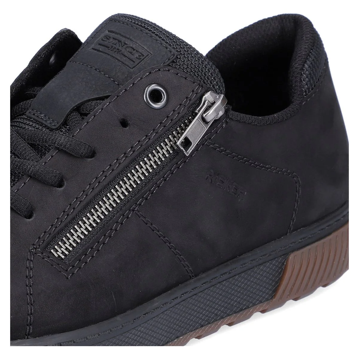 Rieker 18910 Men's Zip Shoe in Black - Image 11
