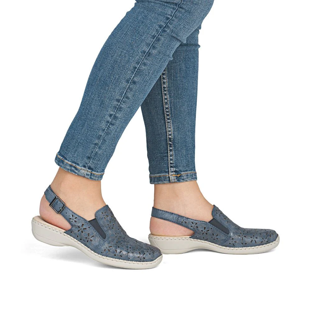 Rieker 41371 Women's Sandal in Whitelake - Image 10