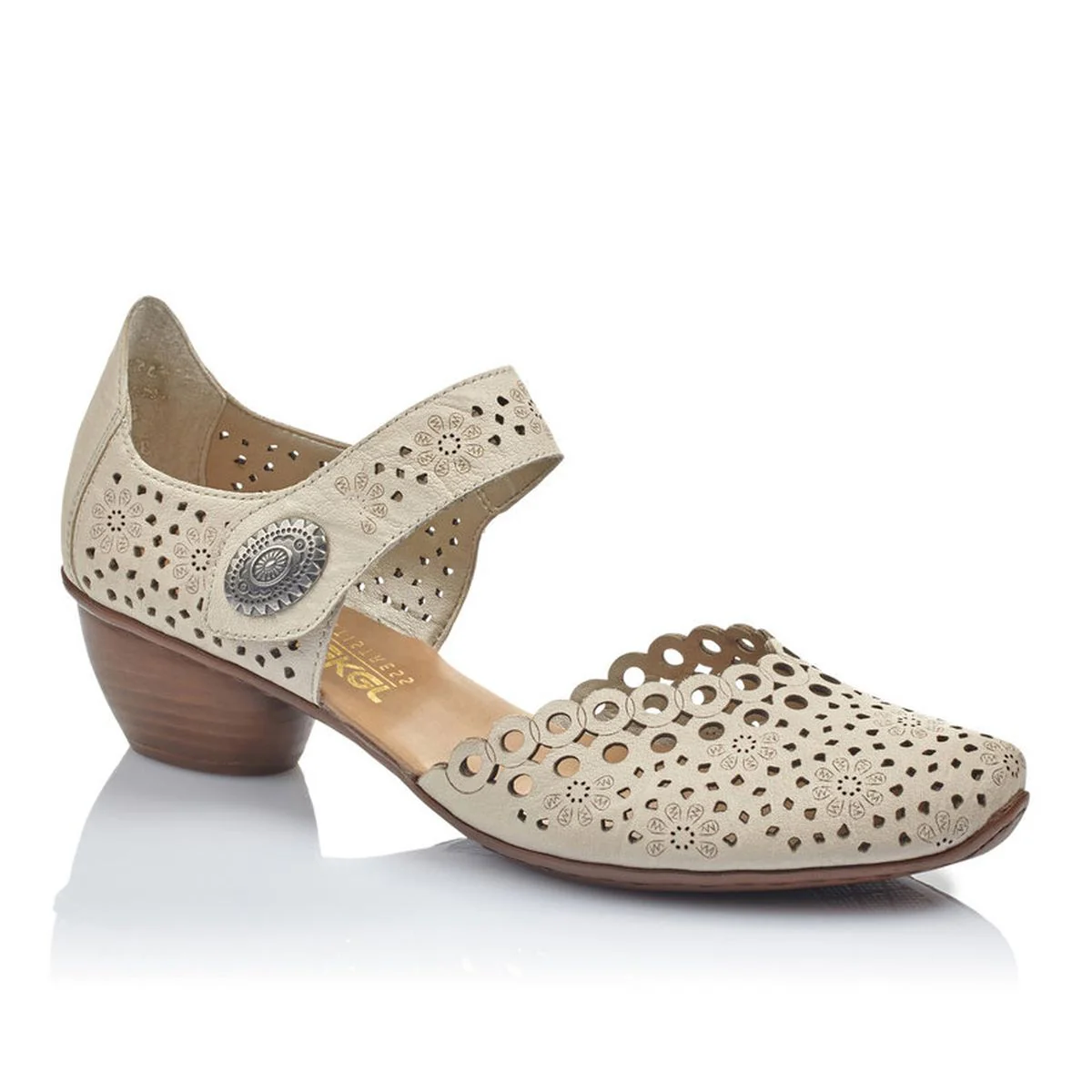 Rieker 43753 Women’s Alula Leather Strap Summer Shoes - Image 5