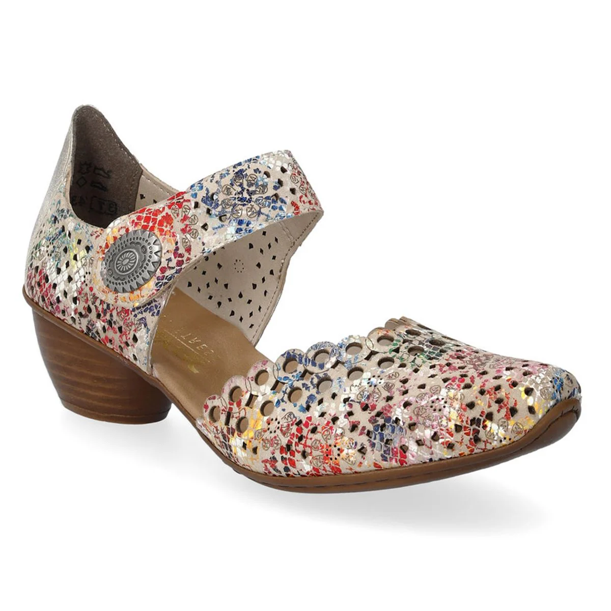 Rieker 43753 Women’s Alula Leather Strap Summer Shoes