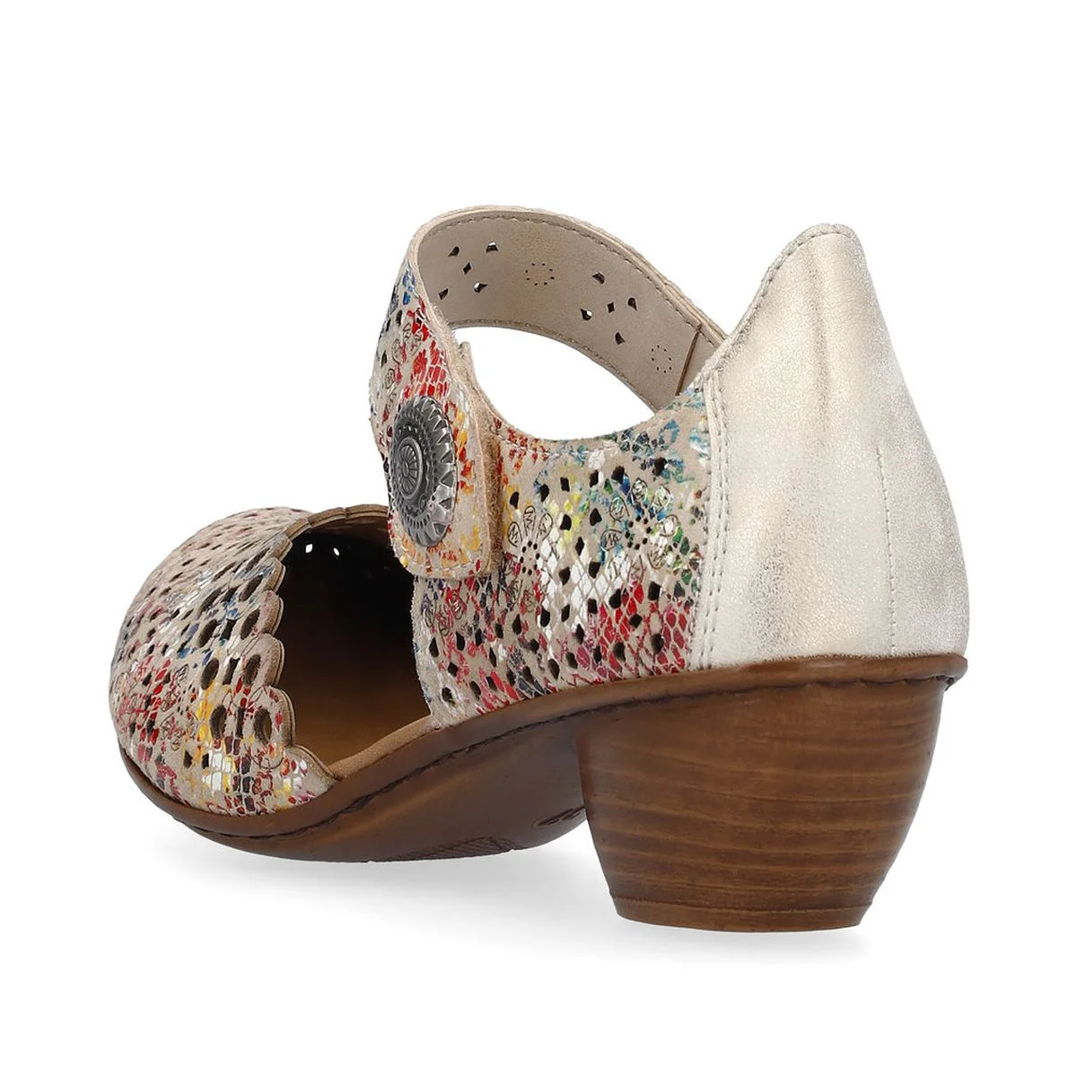 Rieker 43753-91 Women’s Alula Leather Strap Summer Shoes Multi - Image 4
