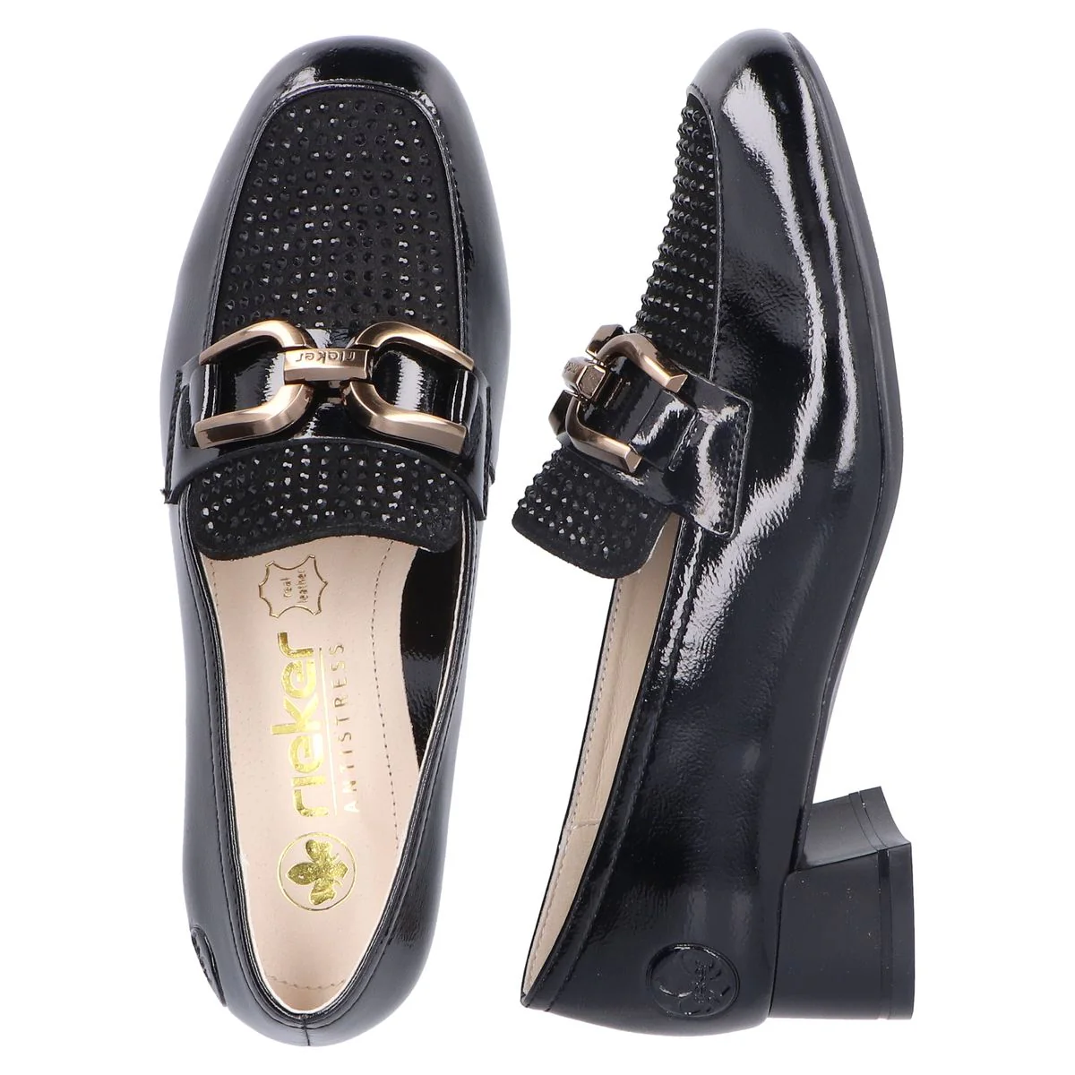 Rieker 45055 Women's Minesota Loafer in Black - Image 4