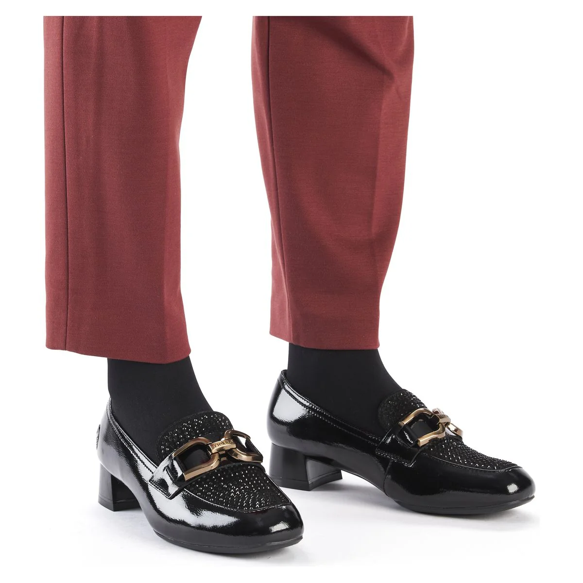 Rieker 45055 Women's Minesota Loafer in Black - Image 6