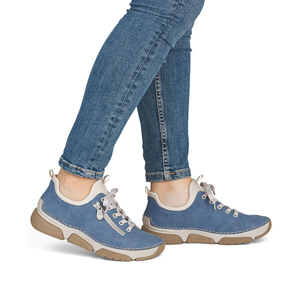 Rieker 45973 Women's Slip On Shoes in Indigo - Image 10
