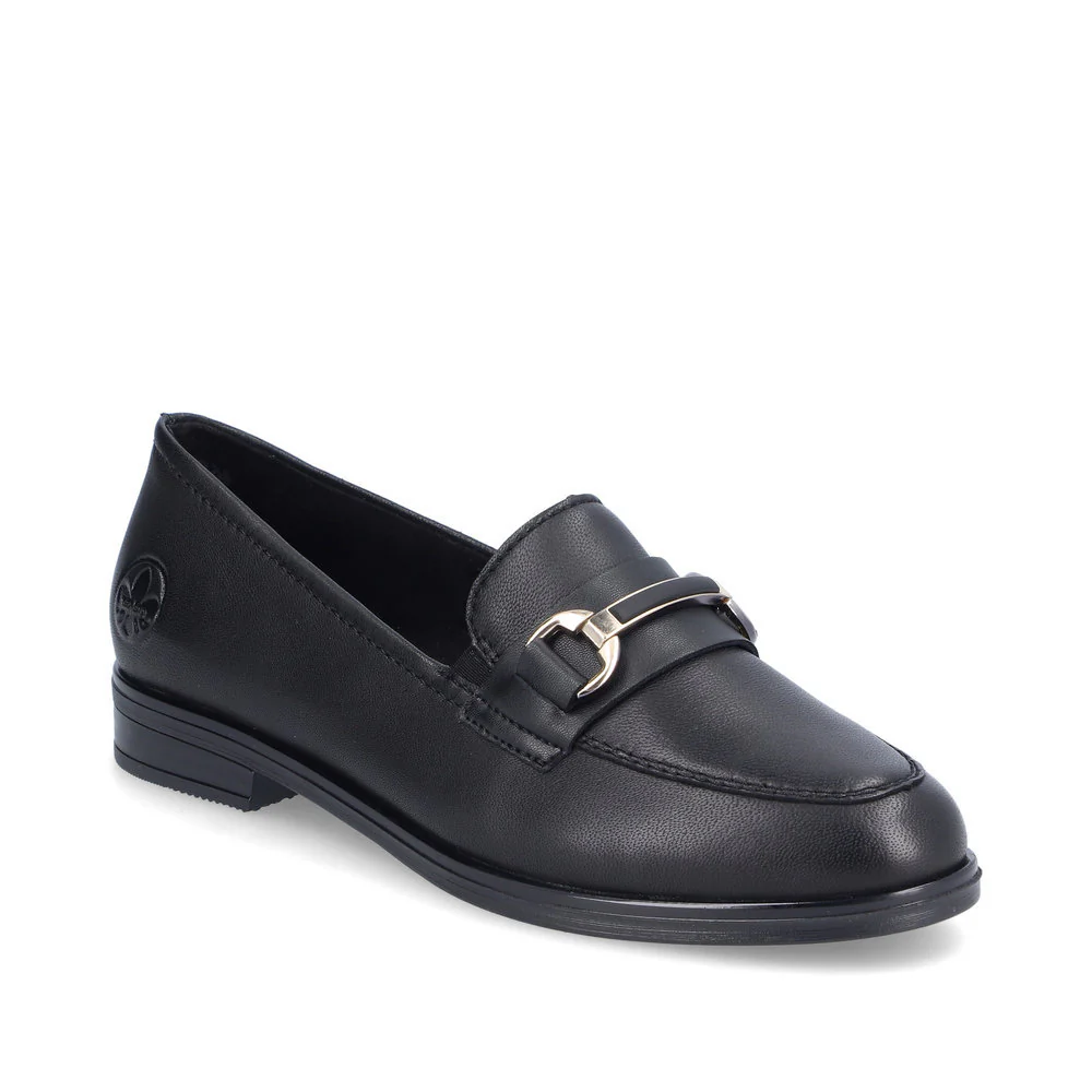 Rieker 46262 Women's Lugano Loafer in Black