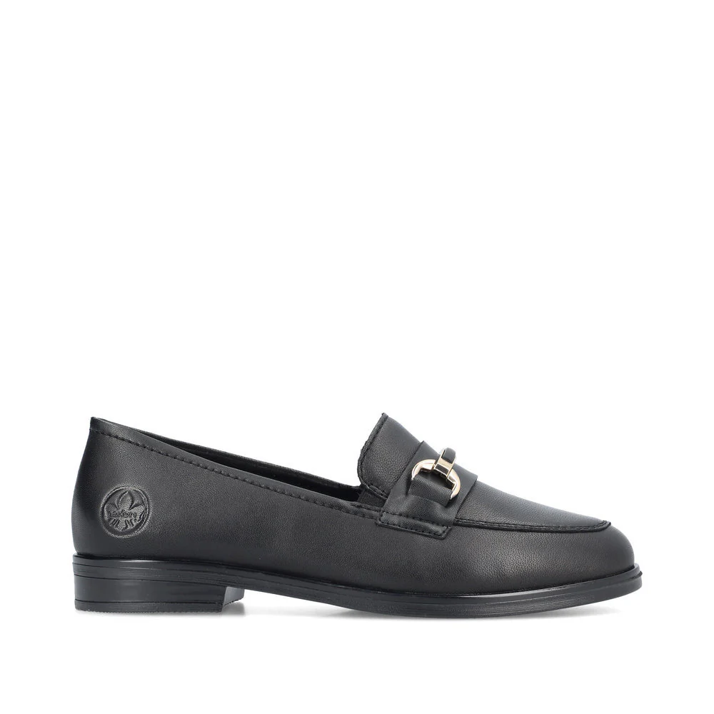 Rieker 46262 Women's Lugano Loafer in Black - Image 4