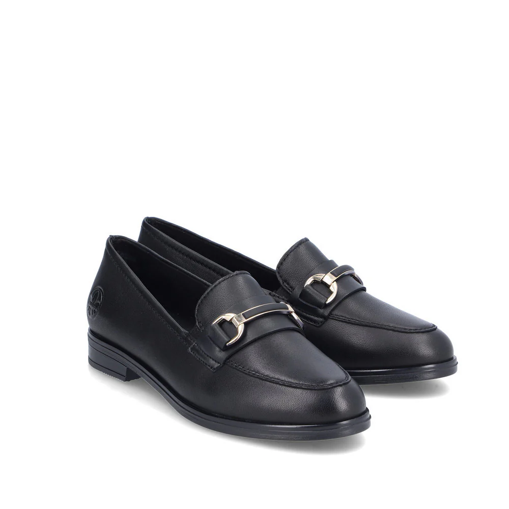 Rieker 46262 Women's Lugano Loafer in Black - Image 5