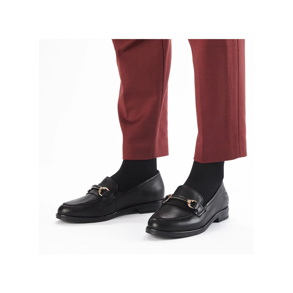 Rieker 46262 Women's Lugano Loafer in Black - Image 8