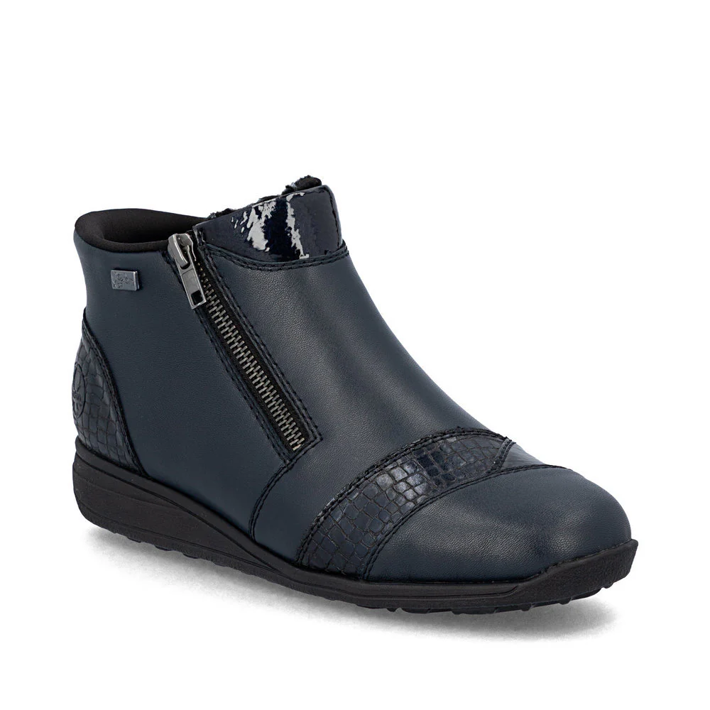 Rieker 47254 Women's Ready to Go Ankle Boots in Blue