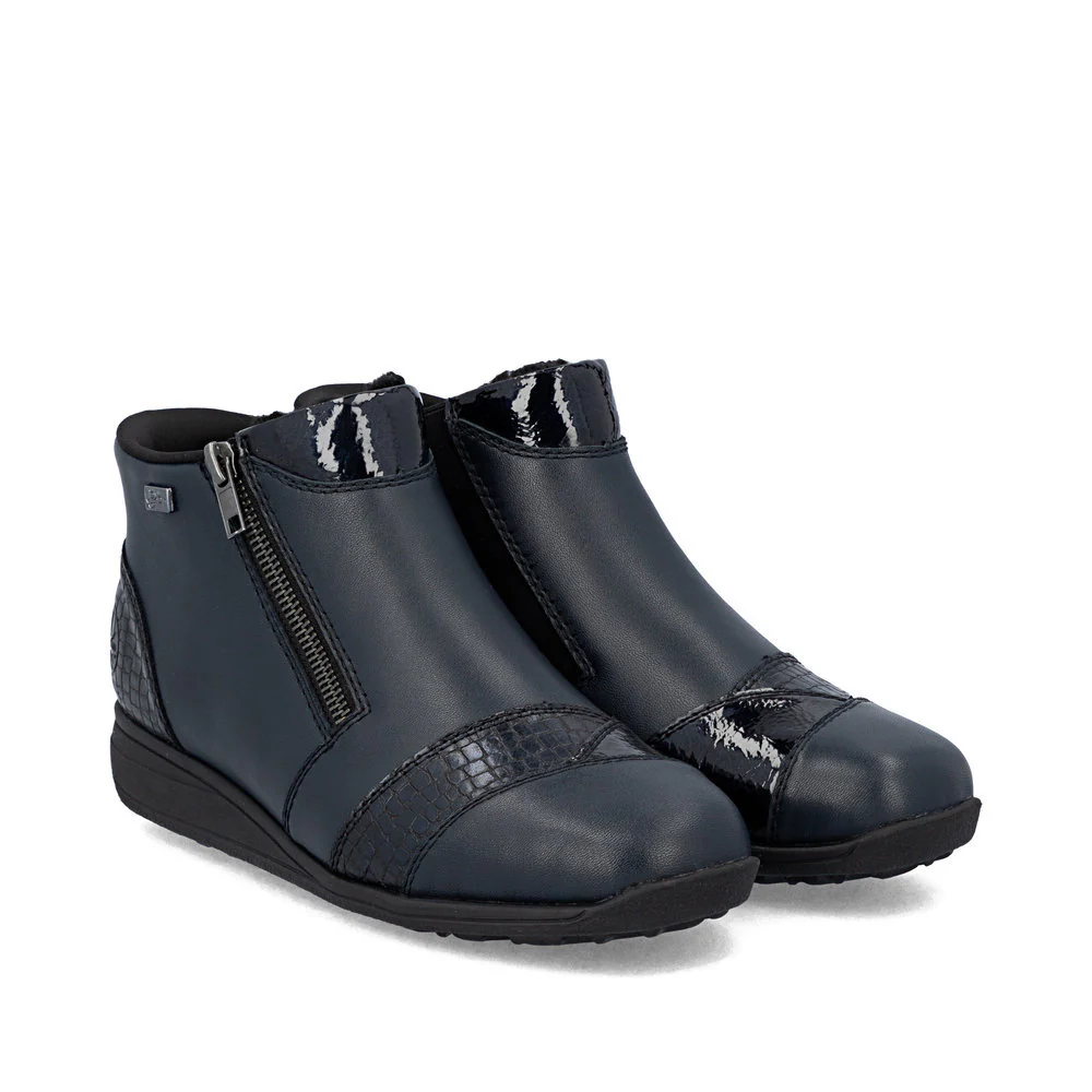 Rieker 47254 Women's Ready to Go Ankle Boots in Blue - Image 5