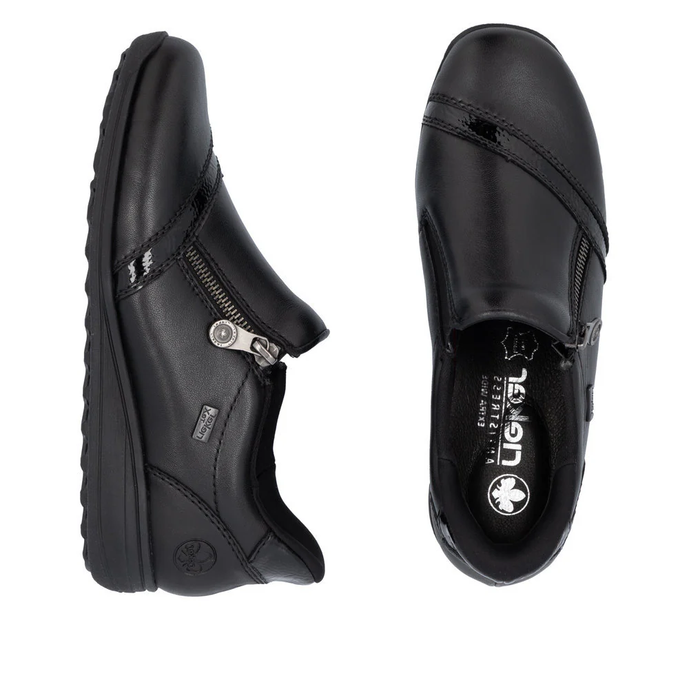 Rieker 47264 Women's Ready to Go Shoes in Black - Image 8
