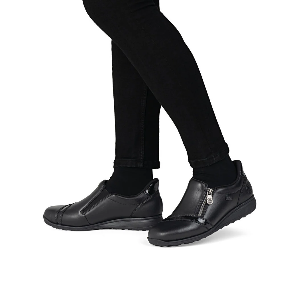 Rieker 47264 Women's Ready to Go Shoes in Black - Image 9