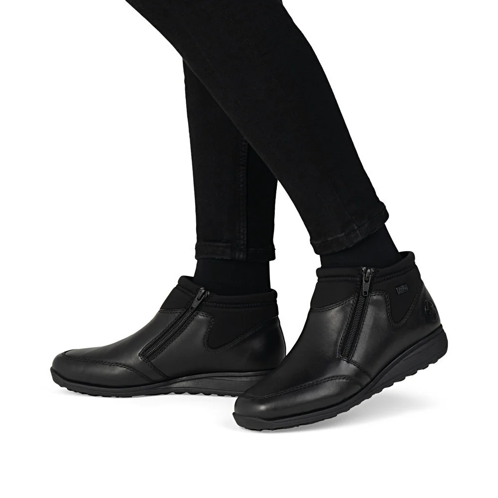 Rieker 47270 Women's Ankle Boots in Black - Image 8