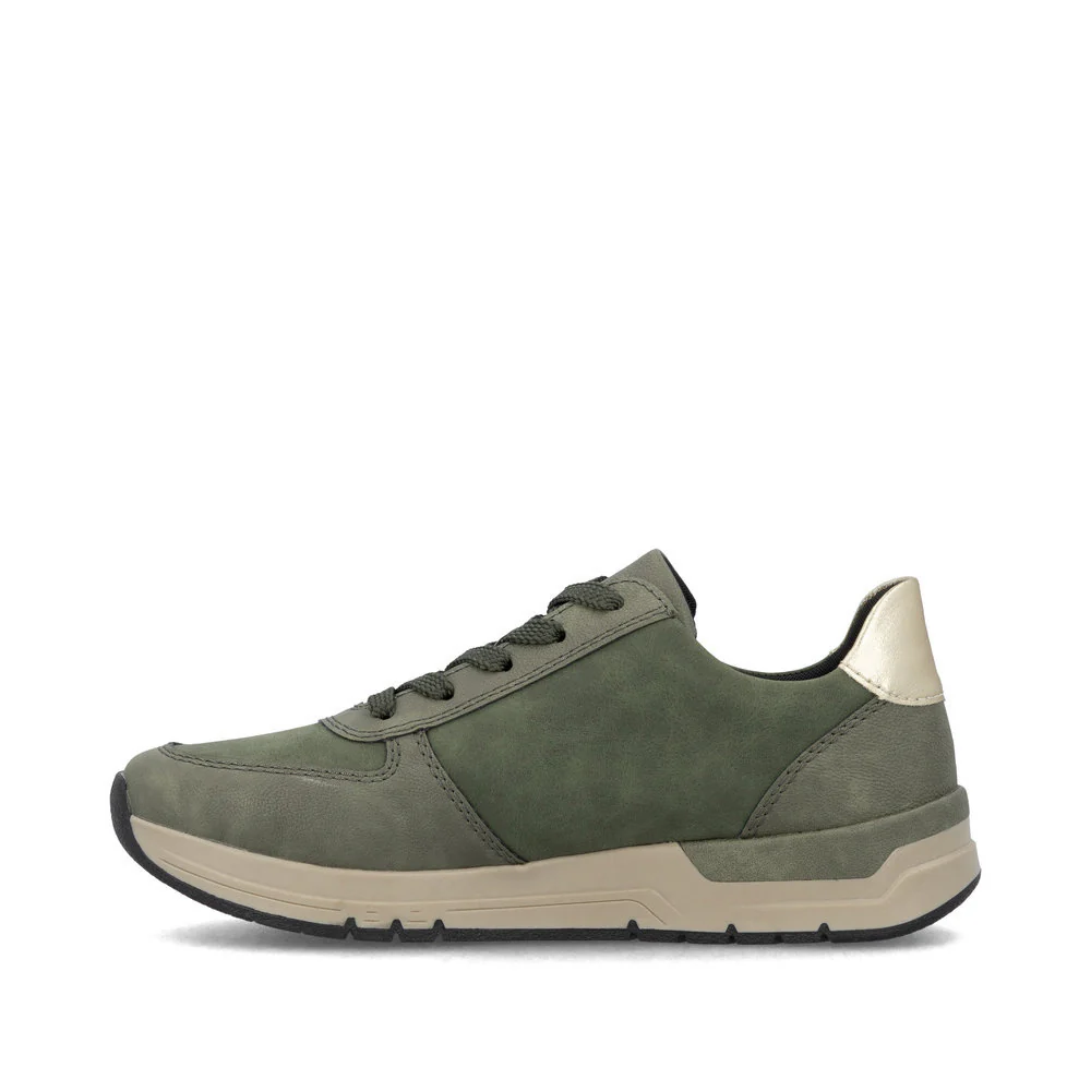 Rieker 58902 Women's Sneaker in Olive - Image 2