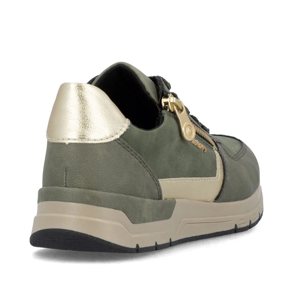 Rieker 58902 Women's Sneaker in Olive - Image 3