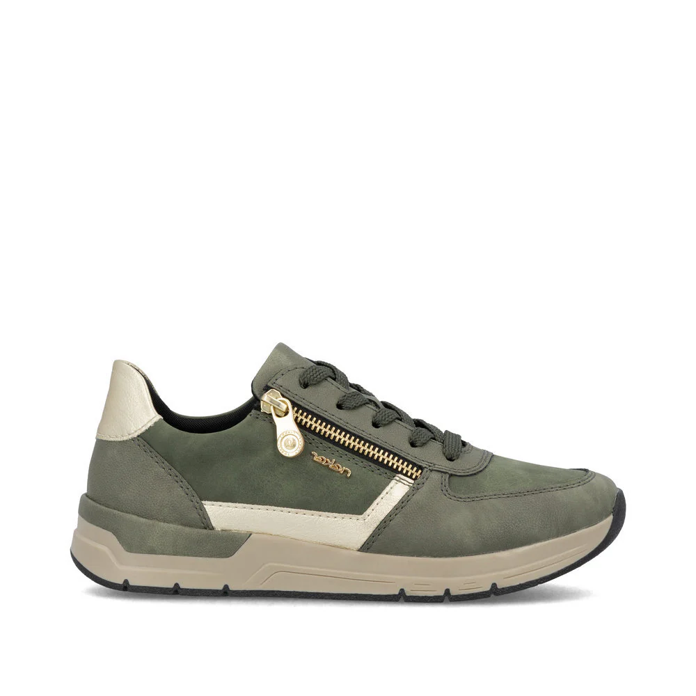 Rieker 58902 Women's Sneaker in Olive - Image 4
