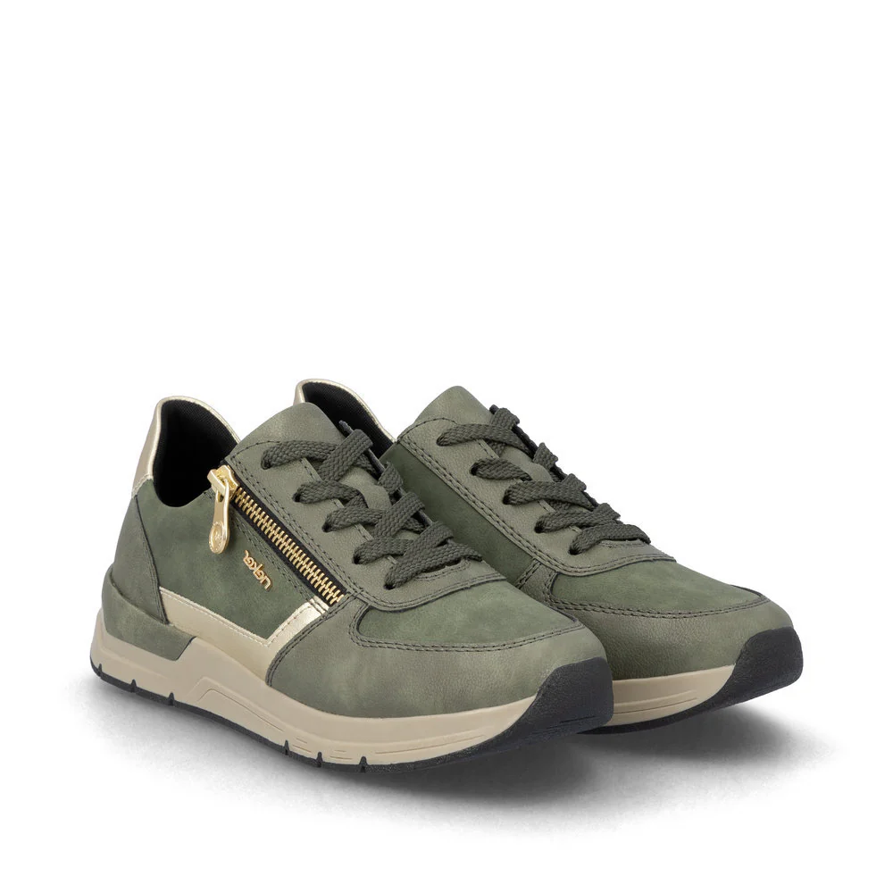 Rieker 58902 Women's Sneaker in Olive - Image 5