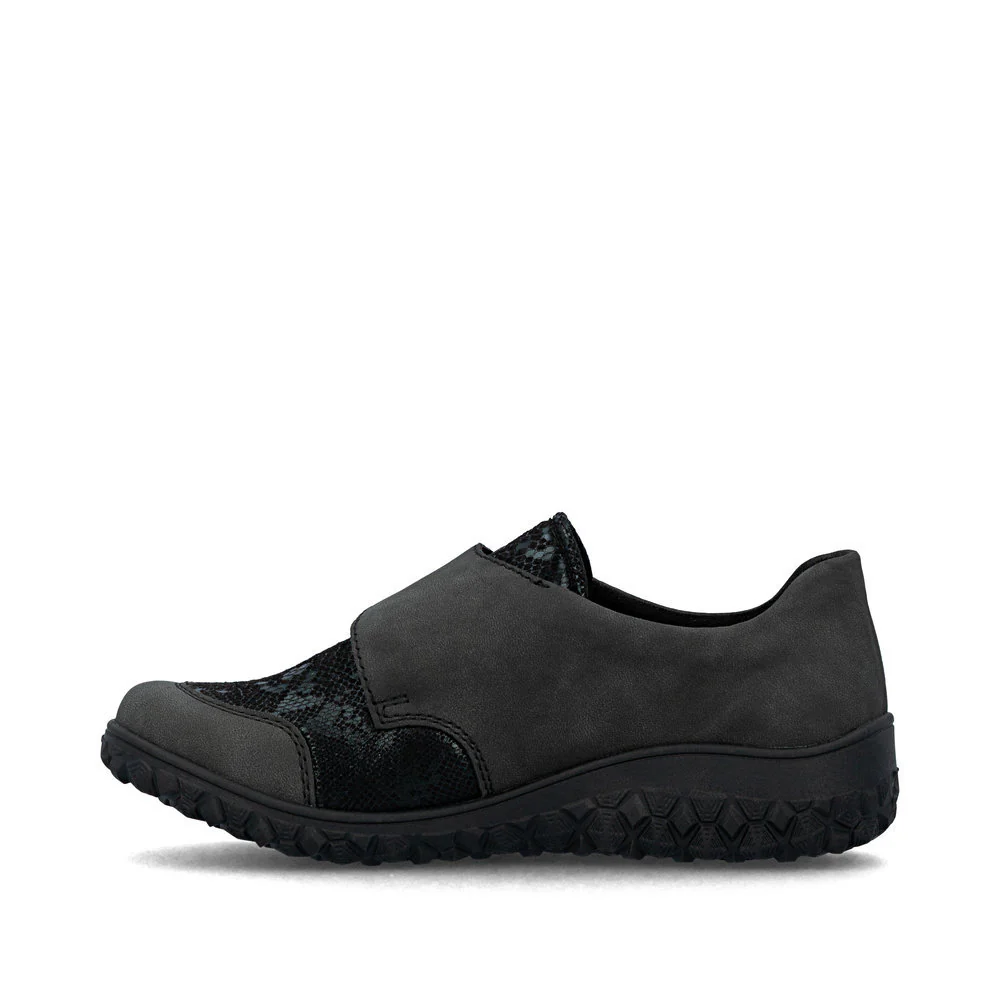Rieker 59552 Women's Strap Shoe in Grey - Image 2