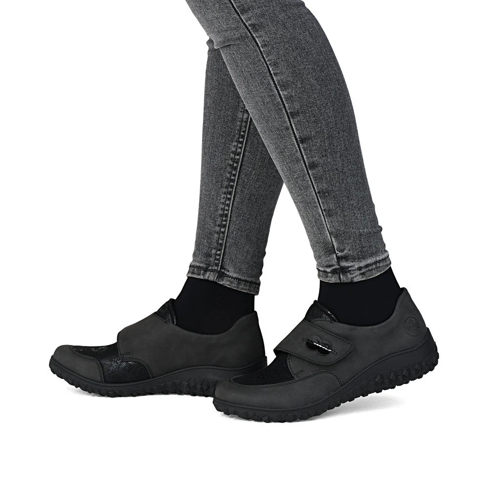 Rieker 59552 Women's Strap Shoe in Grey - Image 8