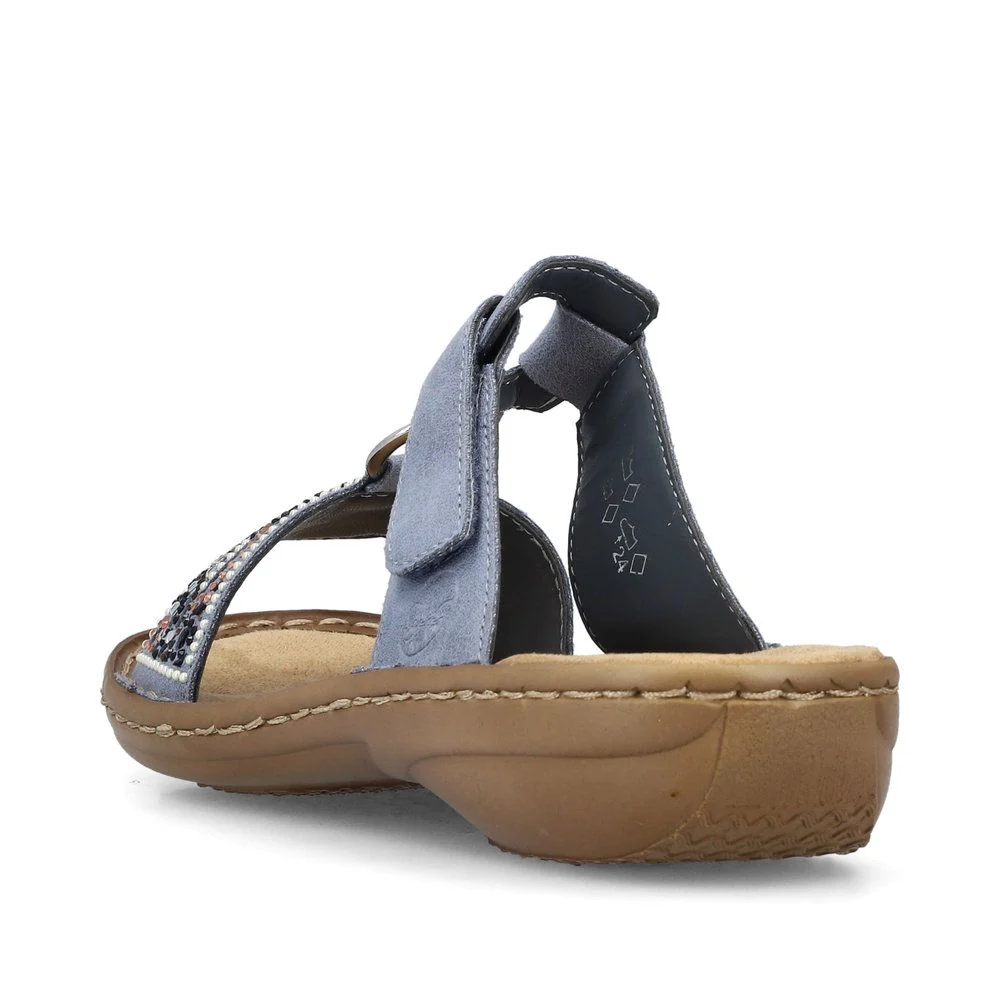 Rieker 608K2 Women's Sandals in Blue - Image 3